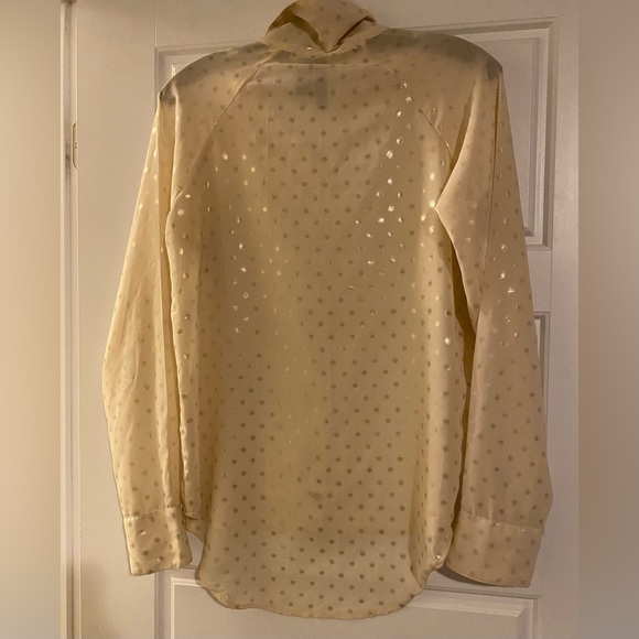 Fun & Flirt Polka Dot Sheer Top Blouse Size medium - Picture 2 of 7